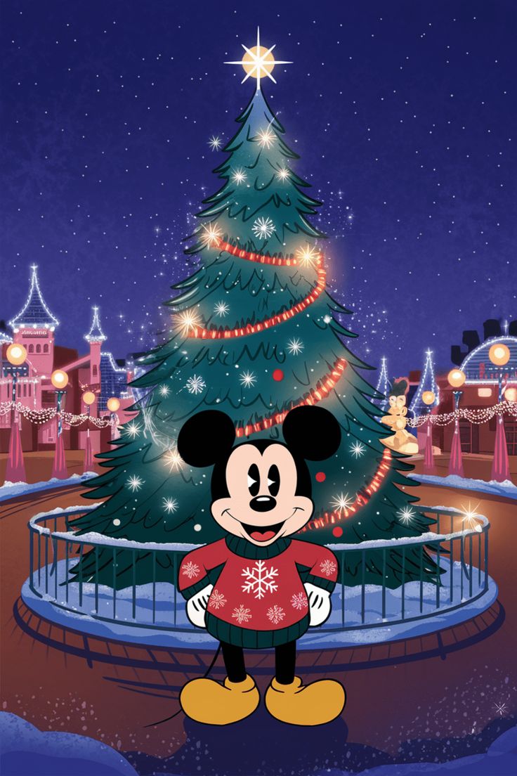 Get in the Holiday Spirit: Free Disney Christmas Wallpaper
