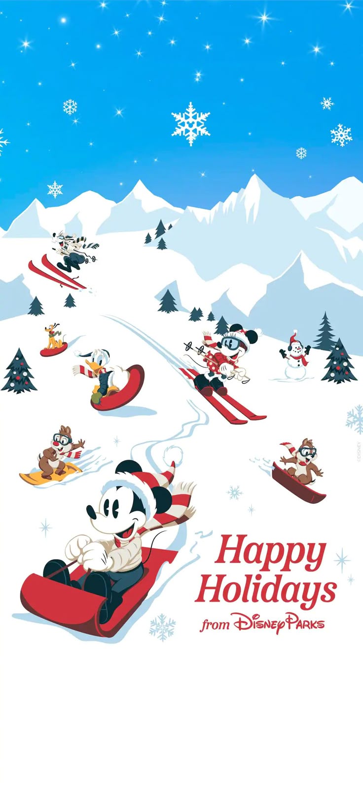 Christmas and Winter. Disney christmas, Disney holiday, Wallpaper iphone christmas