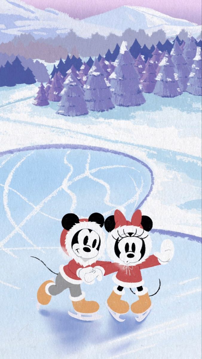 Disney Christmas phone wallpaper