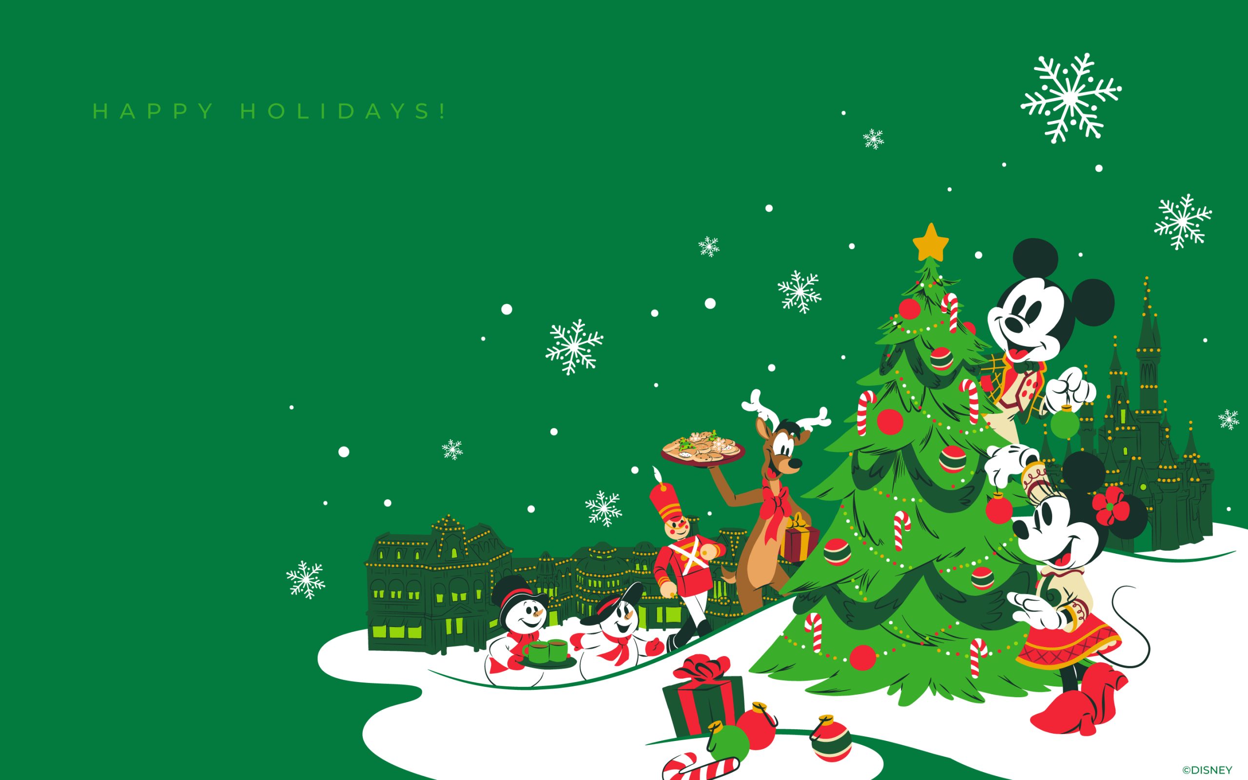 New Disney Holiday Wallpaper to Deck Your Screens Parks Blog