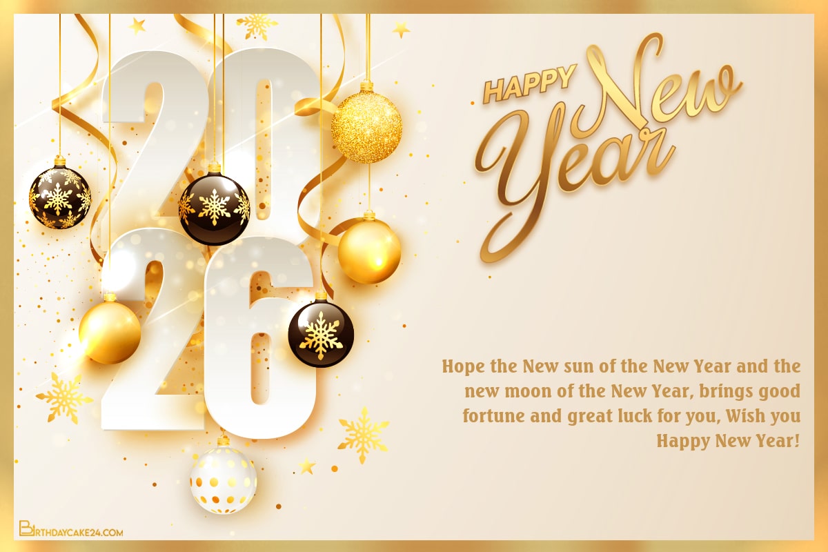 Golden Happy New Year 2026 Wishes for Everyone in Your Life