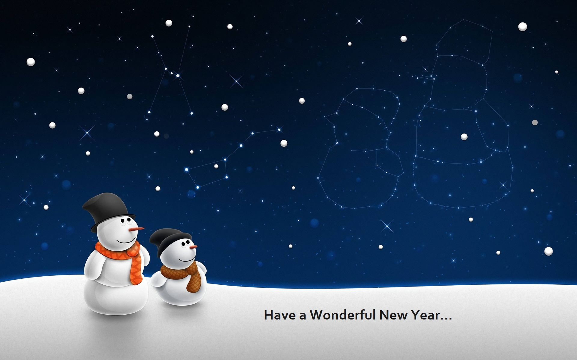 Happy New Year Snowman Wallpapers - Wallpaper Cave
