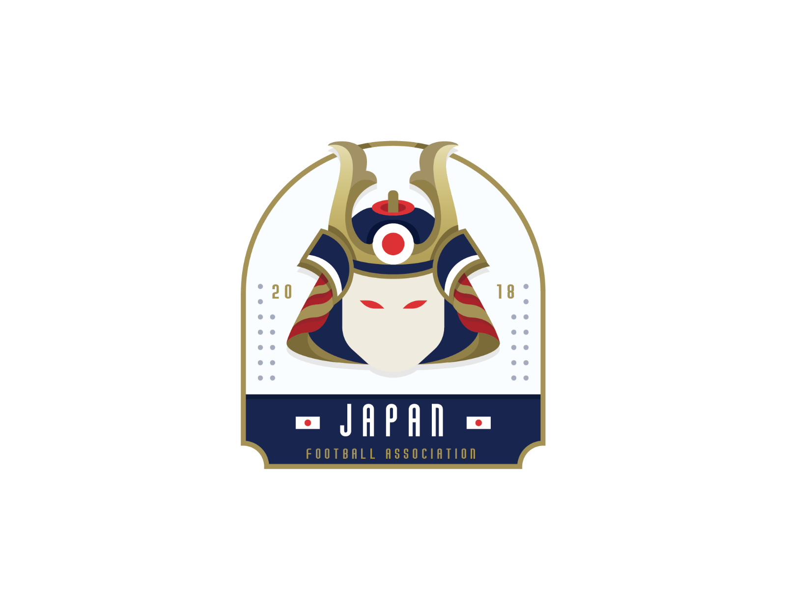 Samurai FC Football Logo