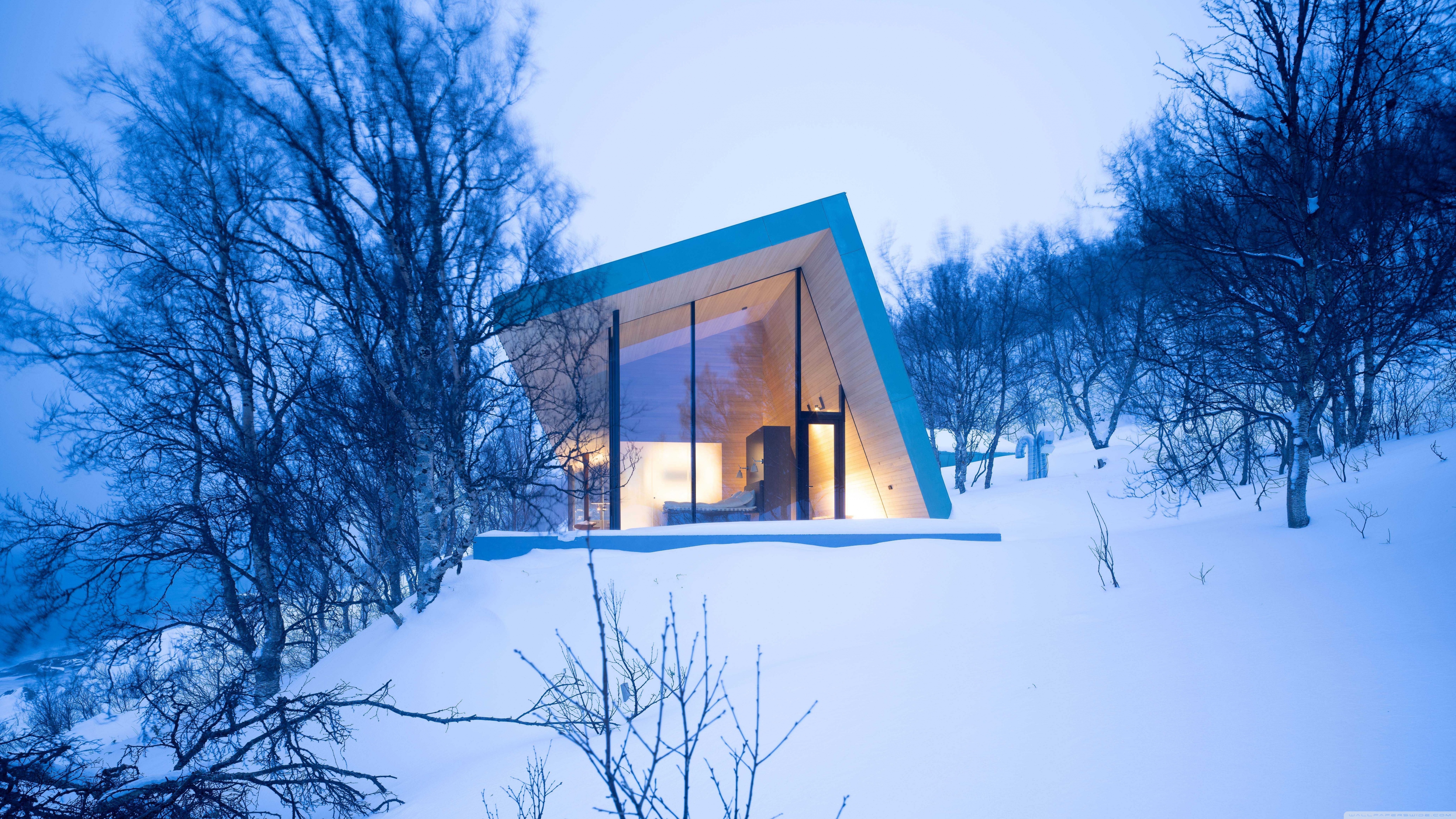 Winter Retreat 4K UHD Wallpaper for UltraHD Desktop and TV, Widescreen and UltraWide Display, Dual Monitor, Smartphone and Tablet Devices