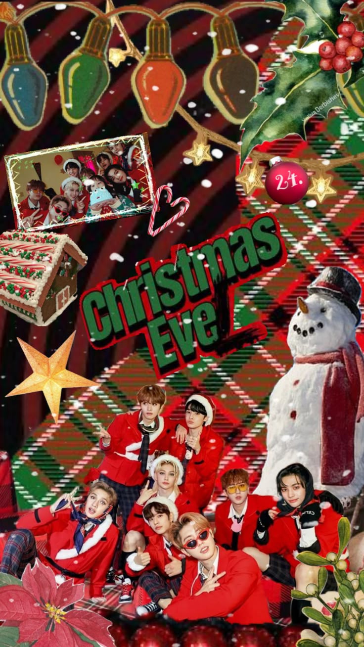 straykids. Christmas wallpaper, Christmas walpaper, Cute wallpaper