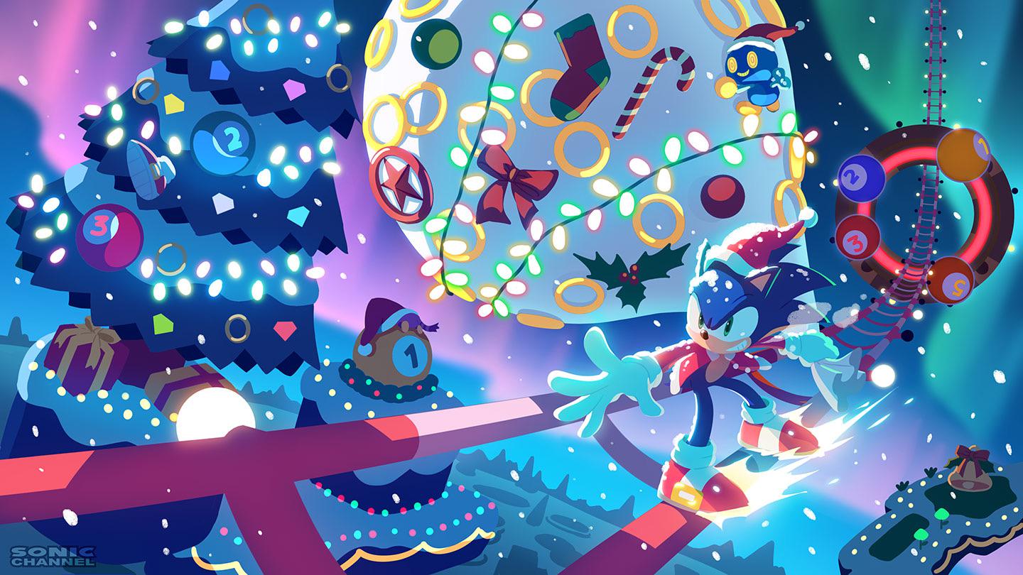 Sonic Channel Japan Official Christmas 2019 artwork! (Official artwork by Karasuno)