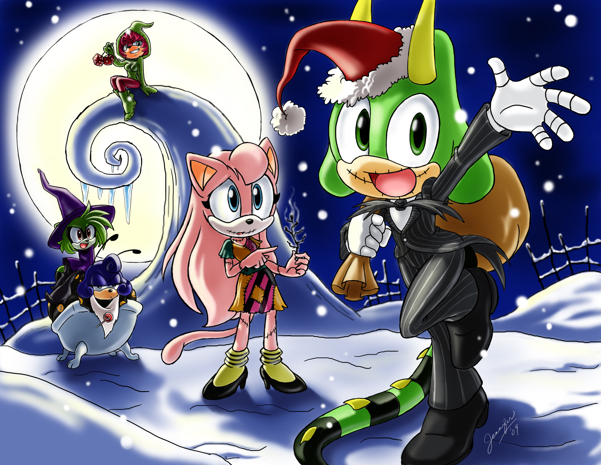 sonic, The, Hedgehog, Christmas Wallpaper HD / Desktop and Mobile Background