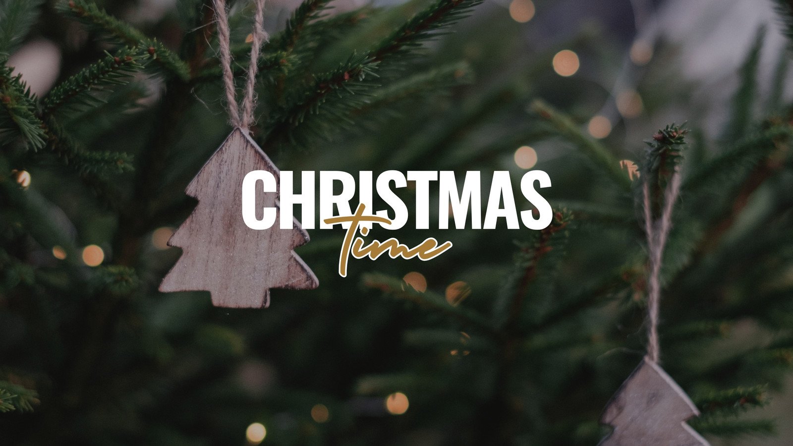 Free editable Christmas desktop wallpaper