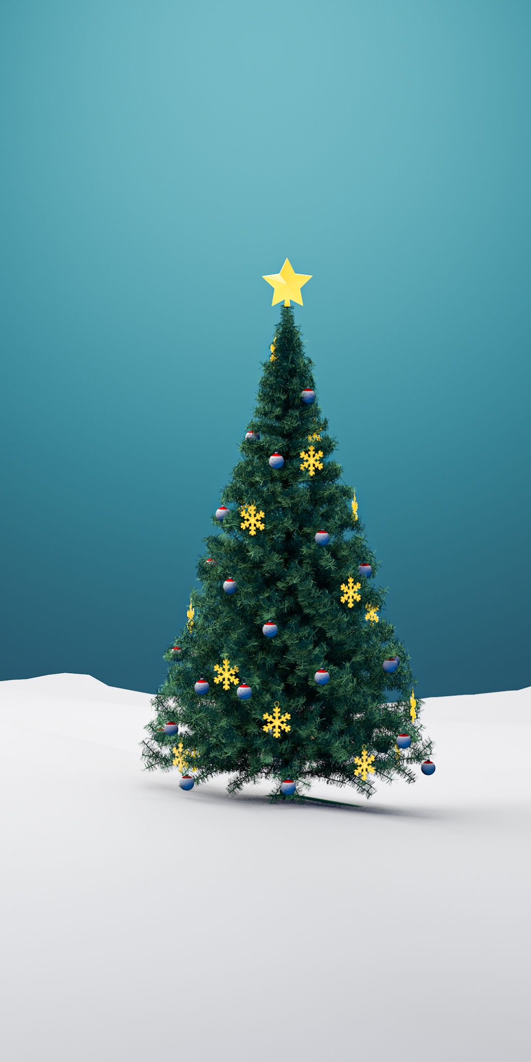 Christmas tree Wallpaper 4K, Minimalist, Christmas decoration