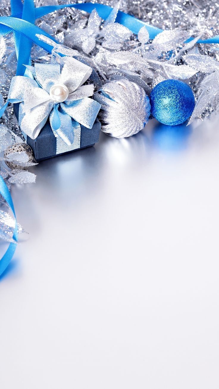 Blue and Silver Christmas Decorations