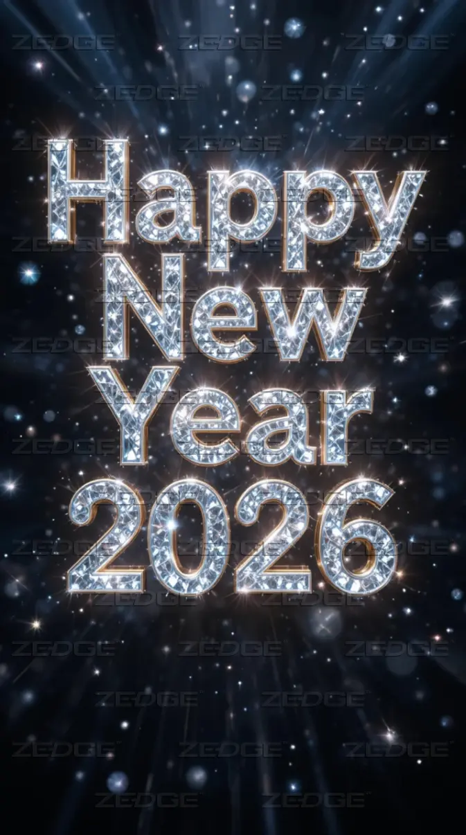 Diamond Happy New Year 2026 Wallpaper wallpaper by New Year Aesthetics