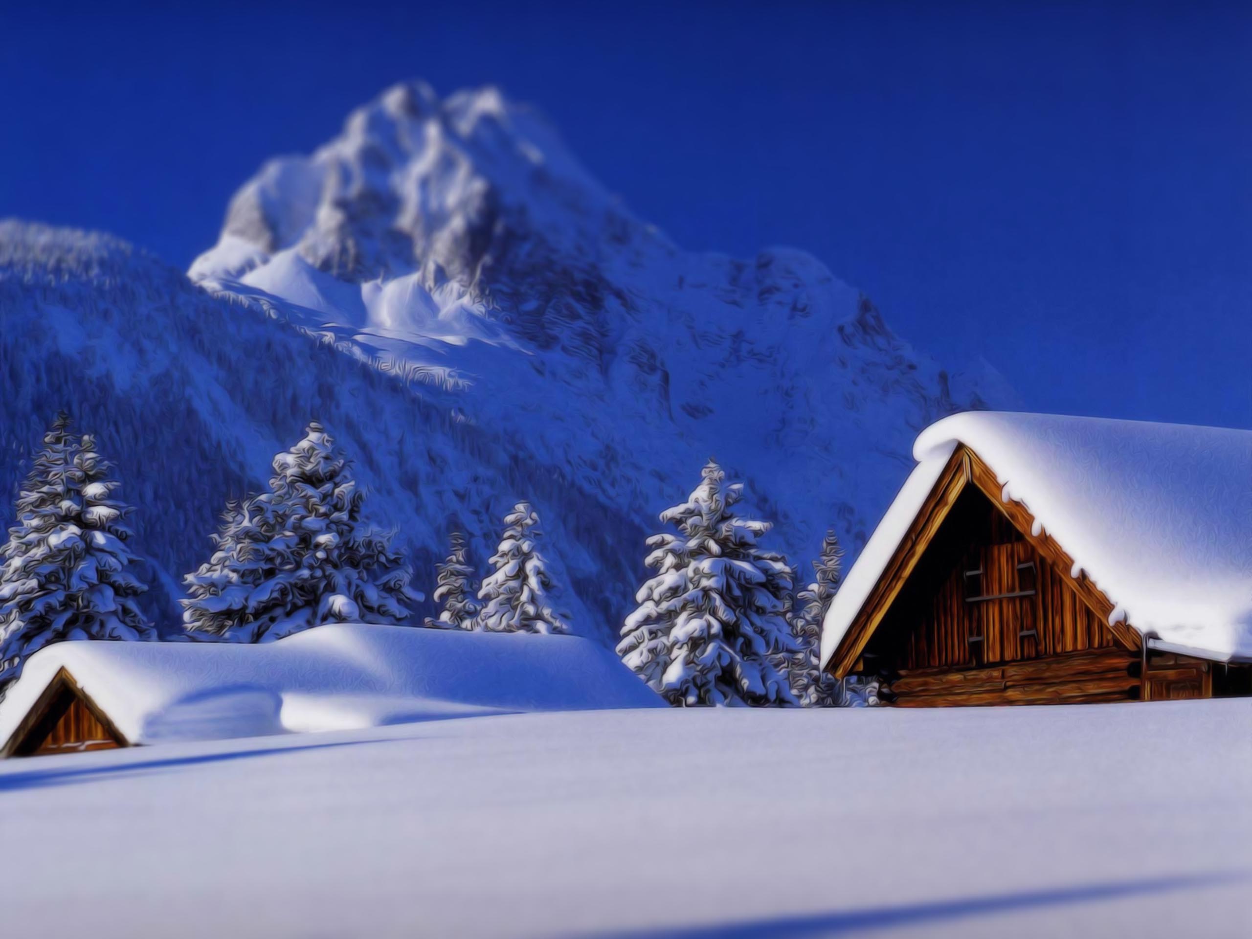 Desktop Log Cabin Wallpaper Free High Quality Background