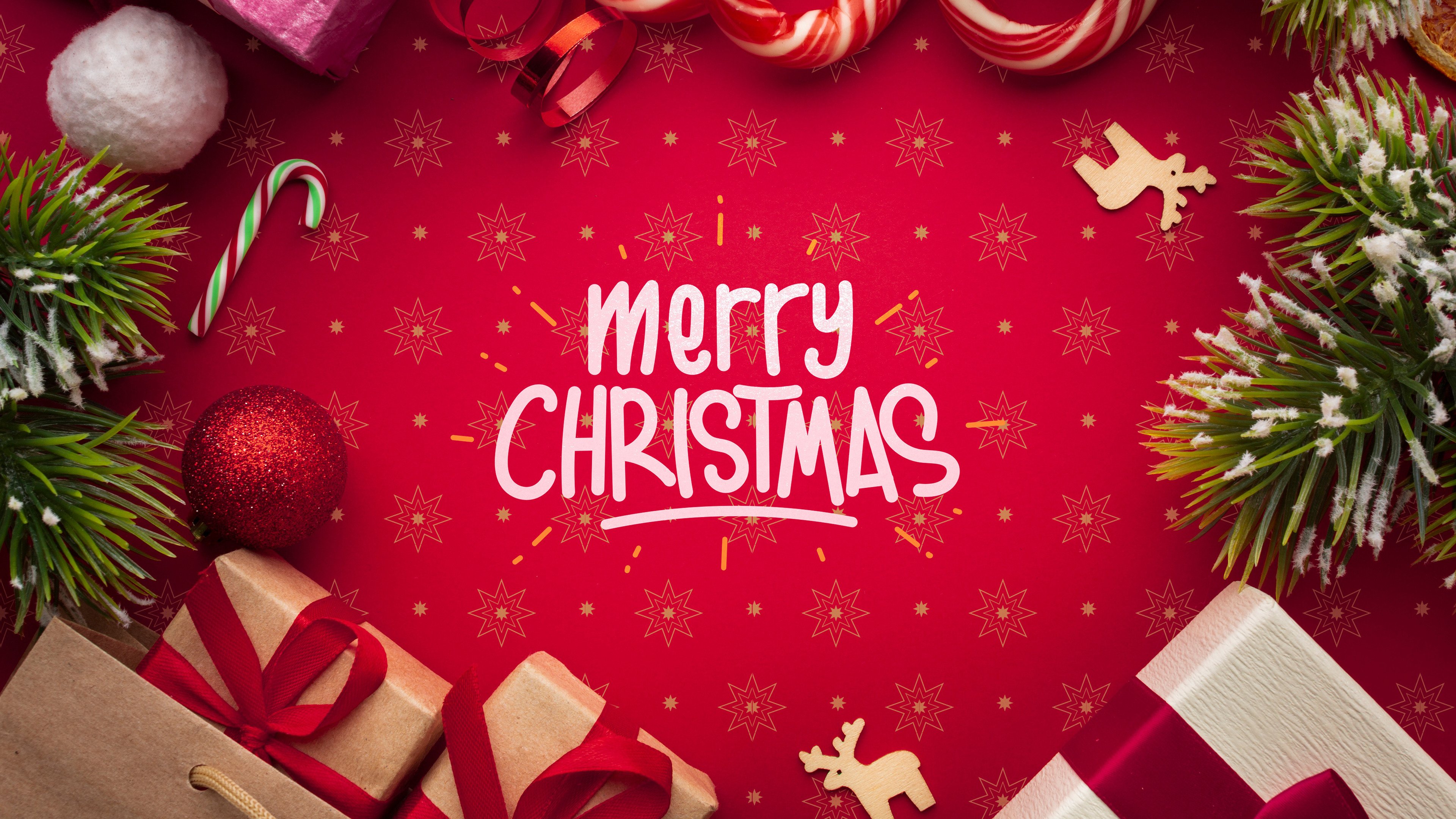 Merry christmas Wallpaper 4k for Desktop
