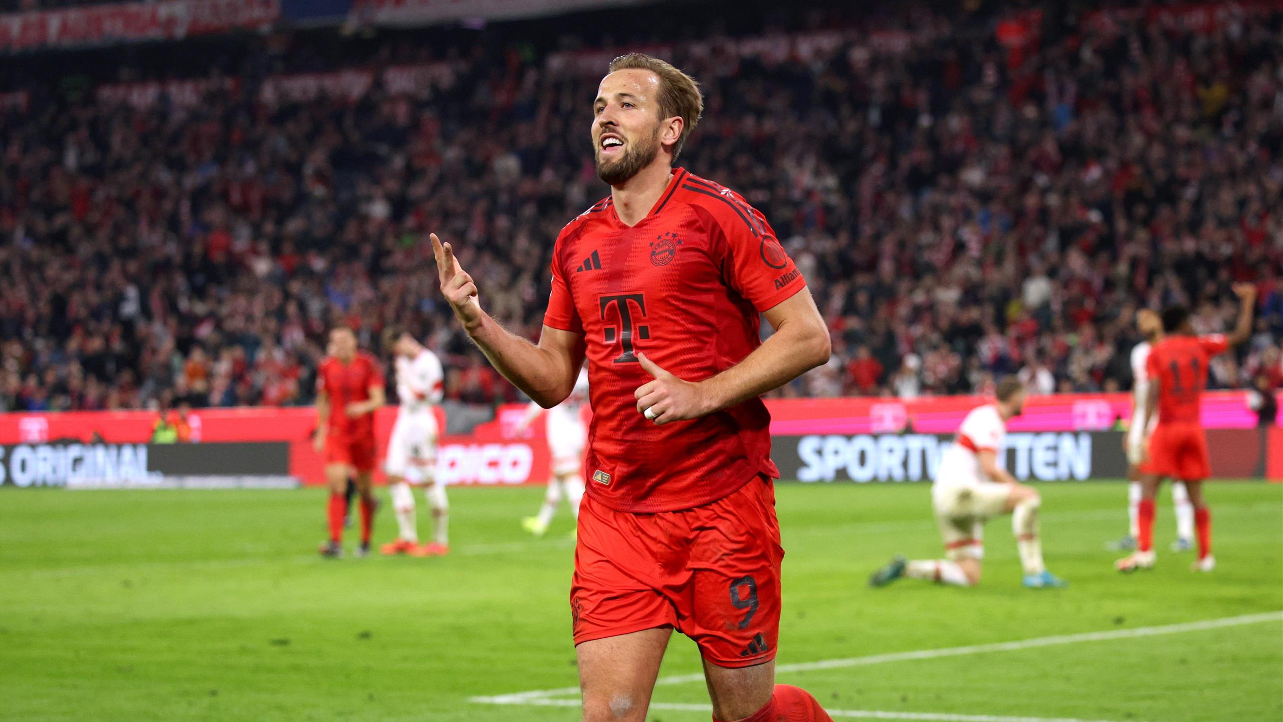 Bayern Munich 4 0 Stuttgart Kane Hat Trick Fires Die Roten To Win In Bundesliga Clash
