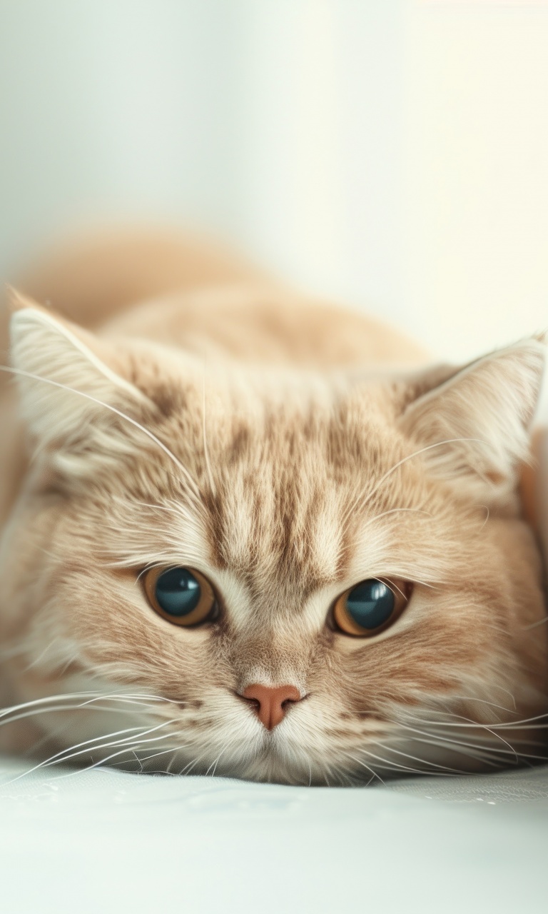 Adorable Cute Blonde Cat 4K UHD Wallpaper for UltraHD Desktop and TV, Widescreen and UltraWide Display, Dual Monitor, Smartphone and Tablet Devices