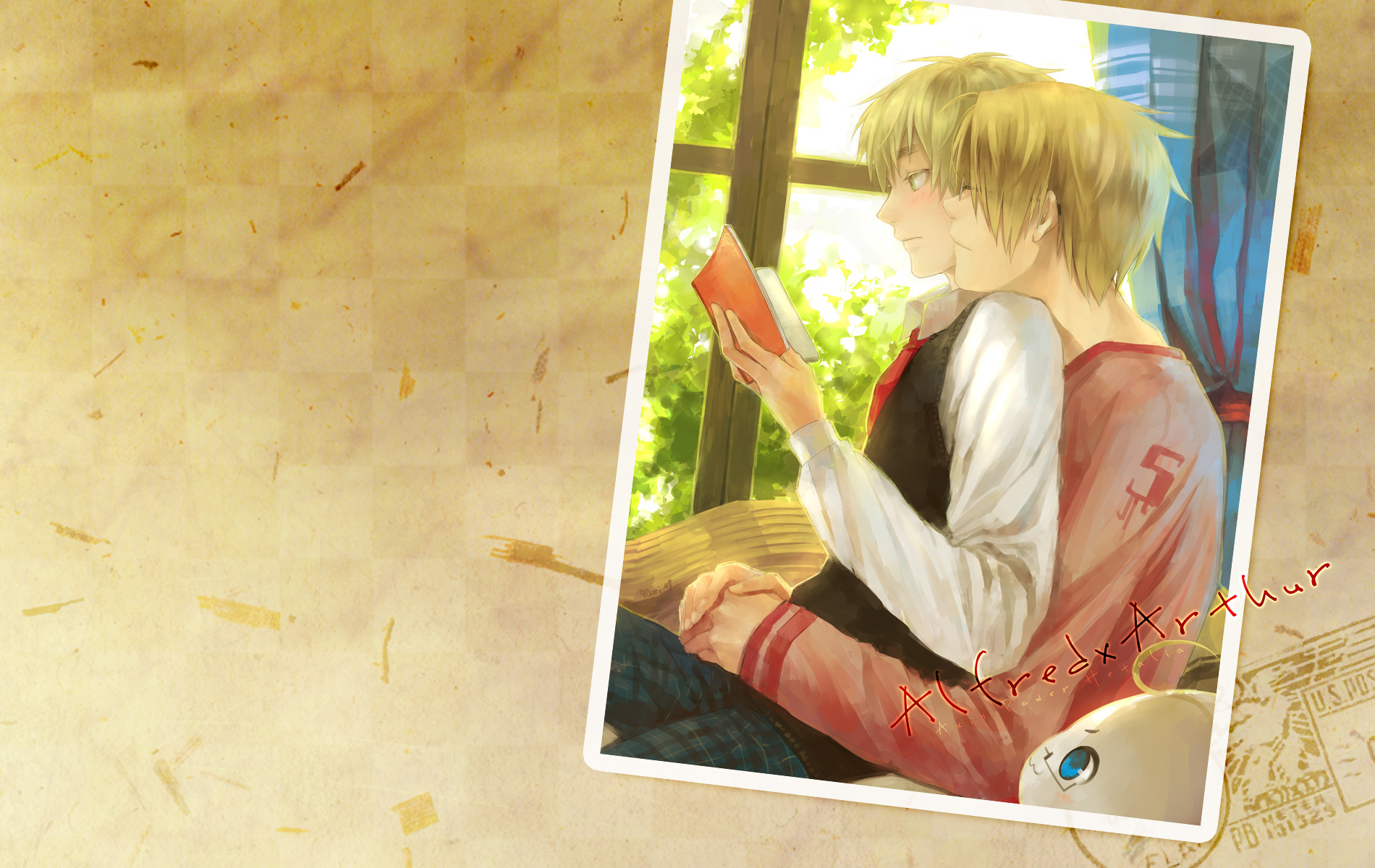 blondes, England, Reading, Usa, Yaoi, Books, United, Kingdom, Anime, Axis, Powers, Hetalia, Arthur, Kirkland, Alfred, F, , Jones Wallpaper HD / Desktop and Mobile Background