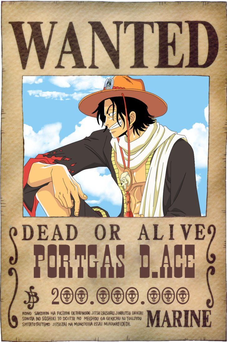 Ace Wanted By Vero Light. One Piece Drawing, One Piece Manga, One