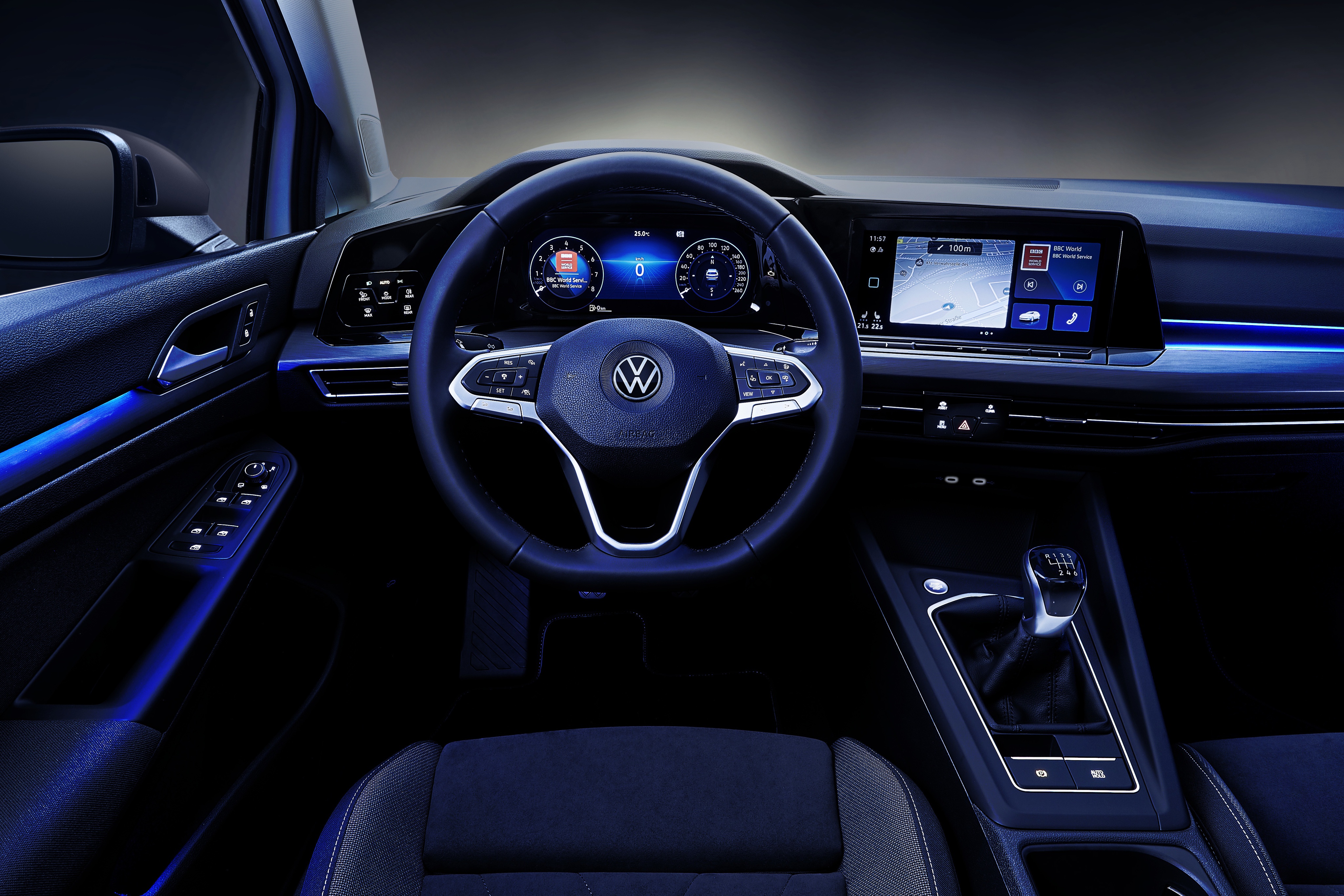 Wallpaper Volkswagen, interior, Golf 8 for mobile and desktop, section volkswagen, resolution 4096x2731