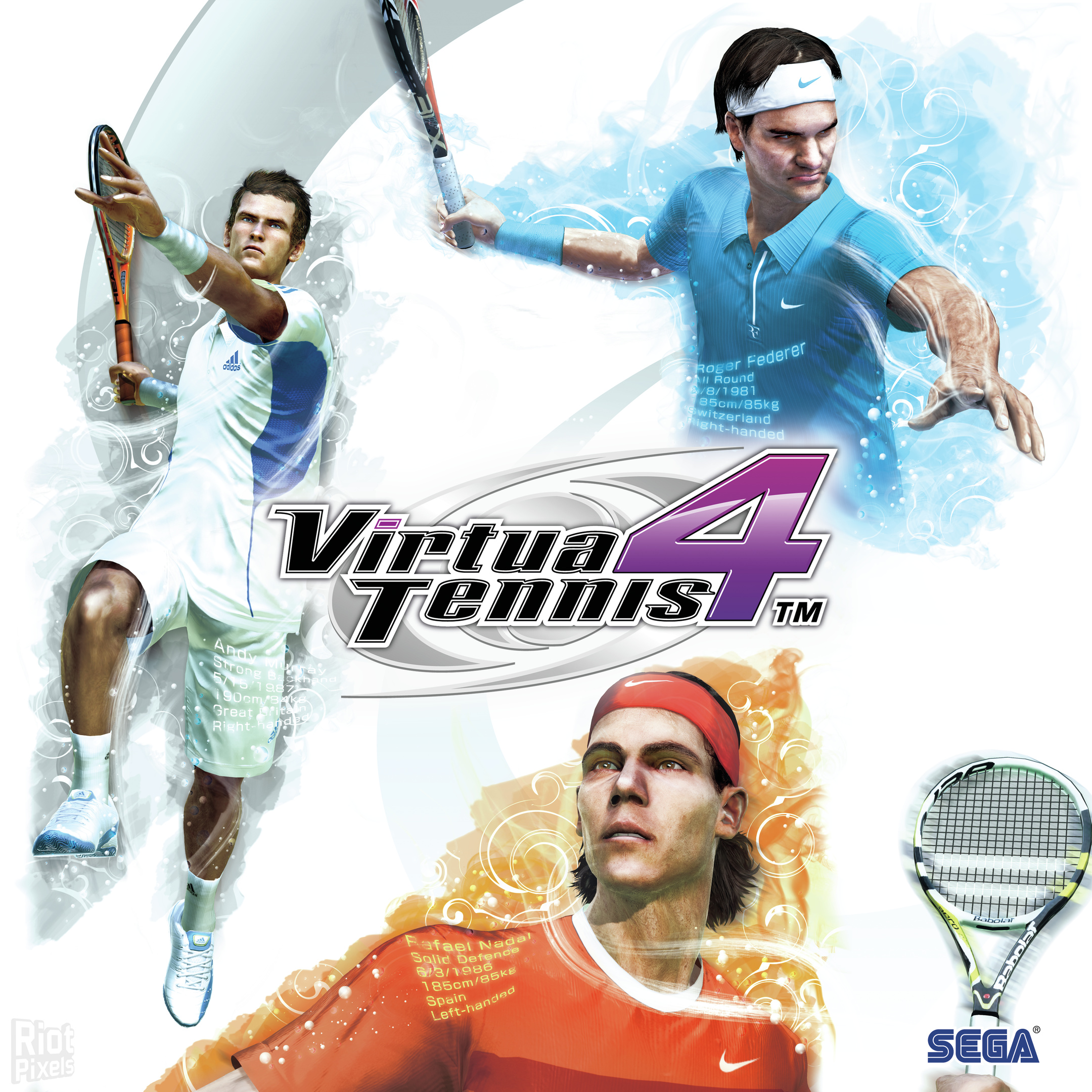 Virtua Tennis 4 artworks at Riot Pixels