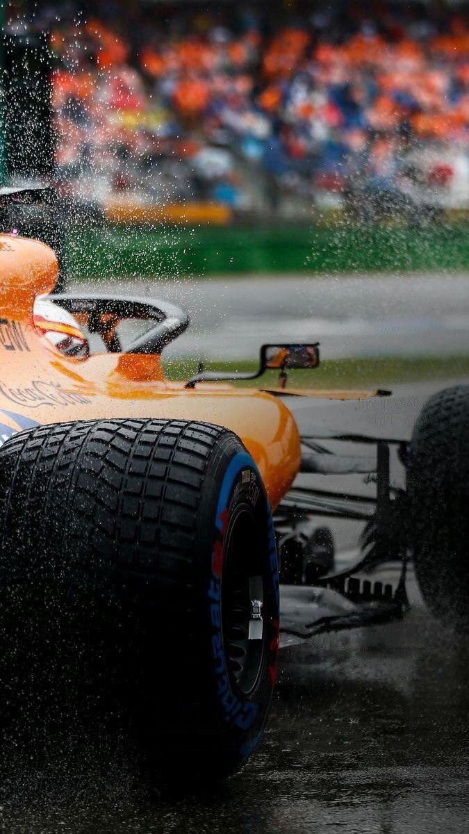 McLaren in the rain