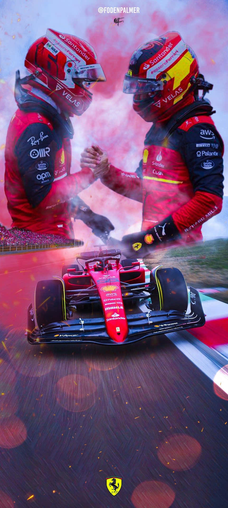 Download Ferrari F1 Team Celebration Wallpaper