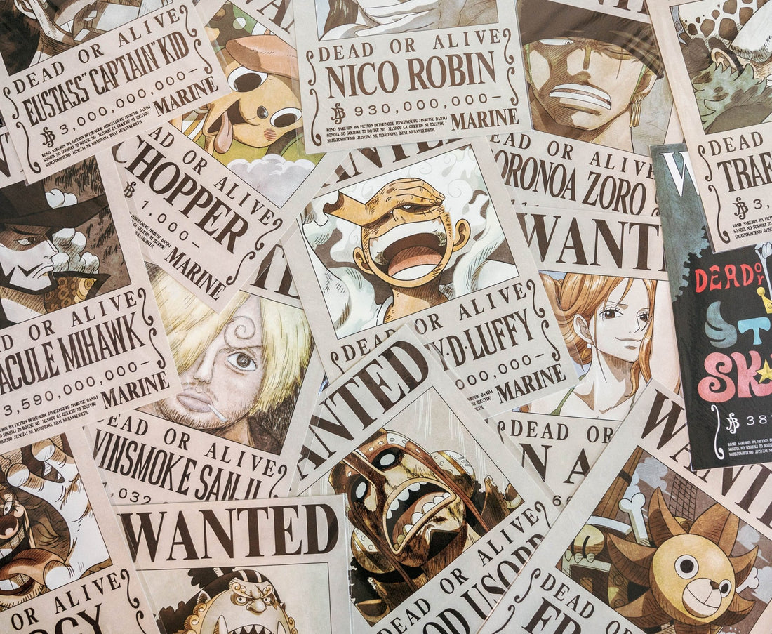 New Official Licensed One Piece Wanted Bounty Posters at Japan's Mugiw