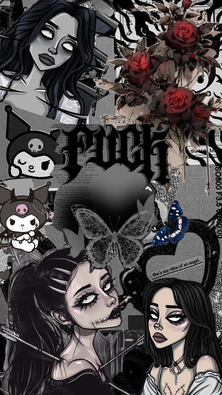 Salvamentos rápidos. Trippy iphone wallpaper, Cute wallpaper, Goth wallpaper