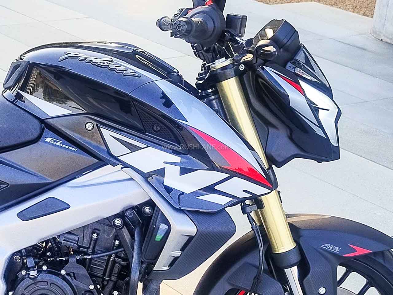 Bajaj Pulsar NS400 Black Colour Spy Shots Before Launch