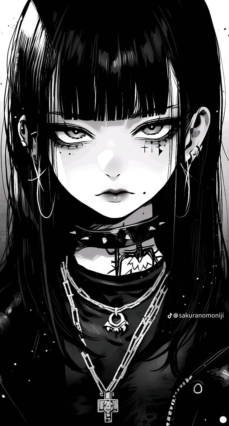 digitale kunst. Anime goth, Character art, Gothic anime