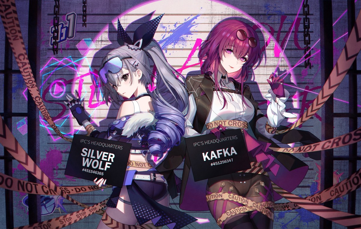Anime girls honkai star rail kafka silver wolf bronya Custom Gaming Mat Desk