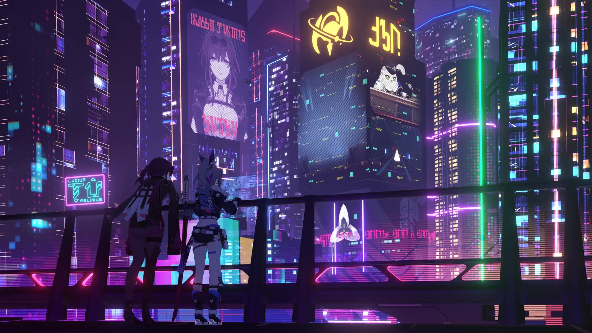 Kafka X Silver Wolf Honkai Star Rail Live Wallpaper