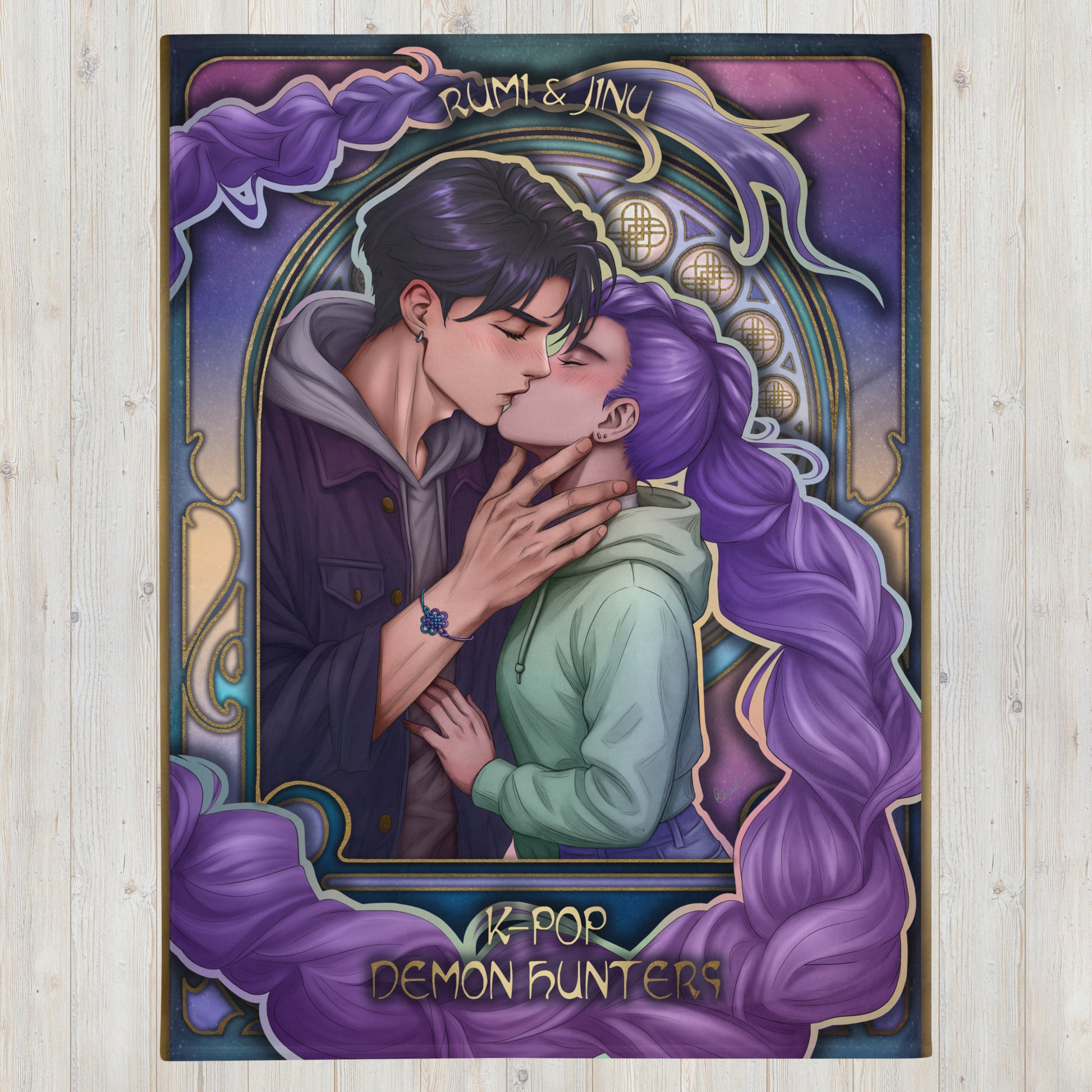 Rumi & Jinu Kiss ♥️ Fanart Blankets Mantas Fanart