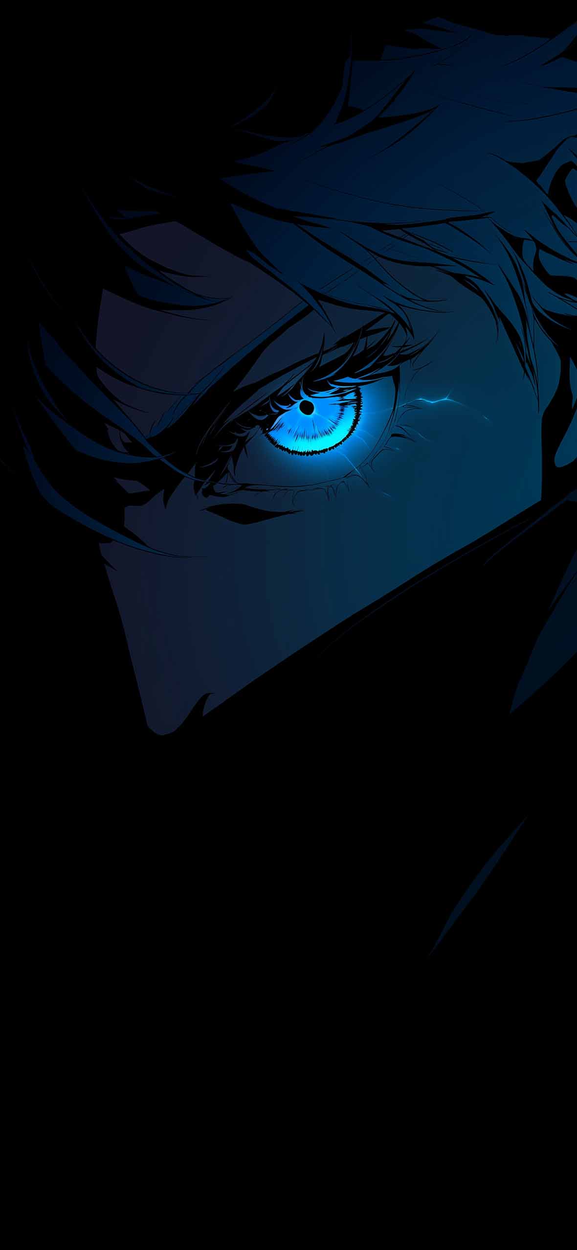 Satoru Gojo Glowing Minimalist Art Wallpaper Wallpaper HD