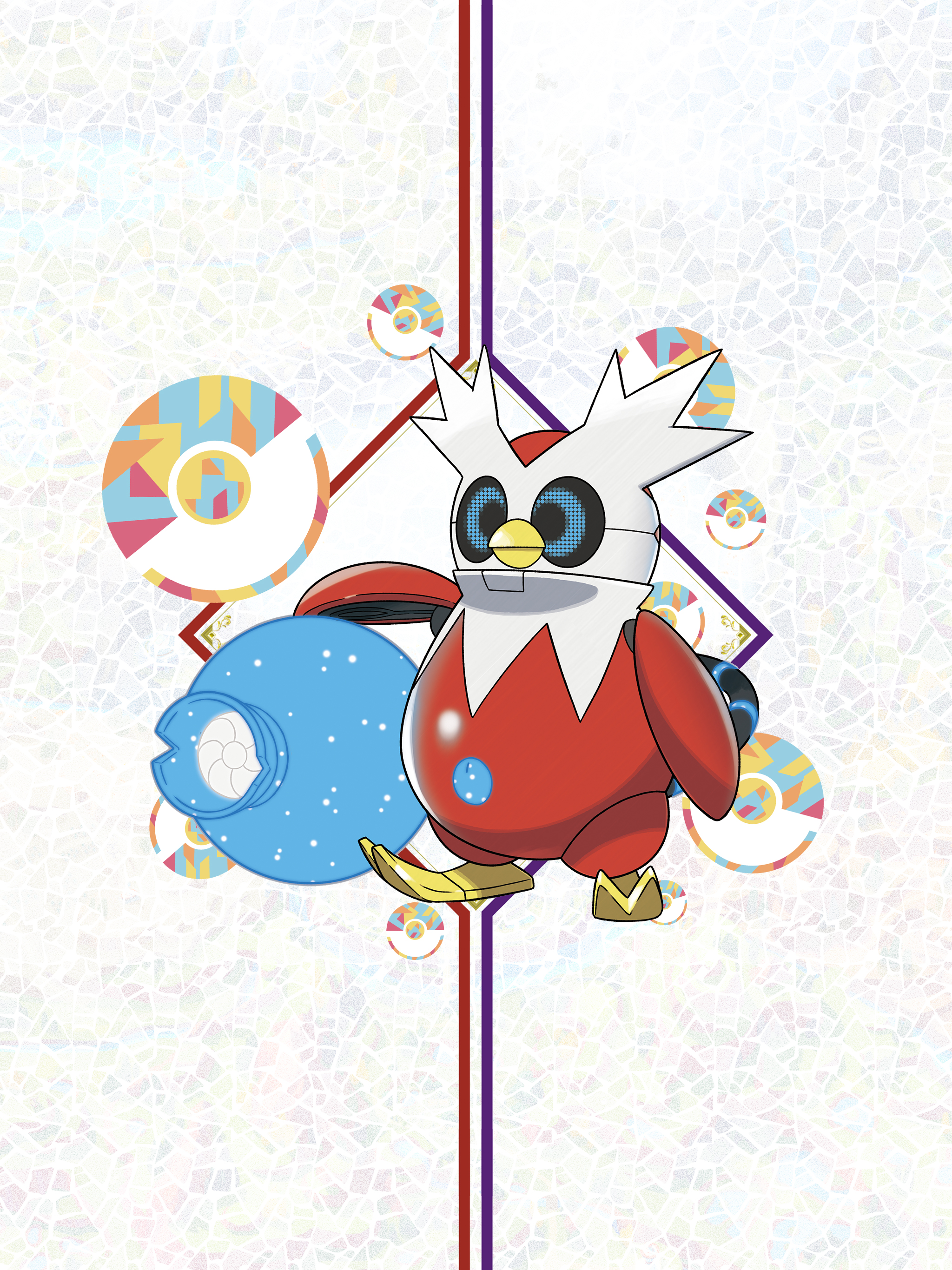 Pokémon Scarlet & Violet Iron Bundle Wallpaper with Monocle