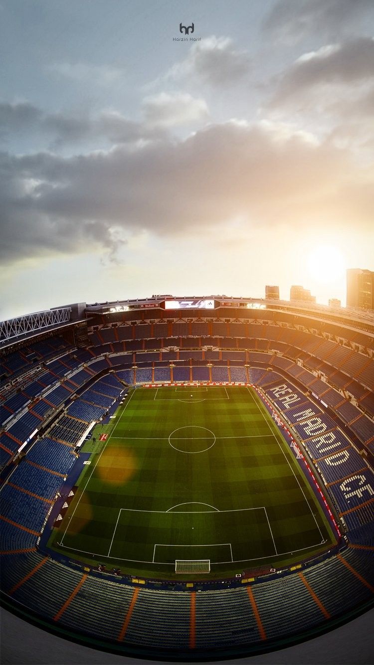 Santiago Bernabeu Stadium iPhone Wallpaper, HD Santiago Bernabeu Stadium iPhone Background on WallpaperBat