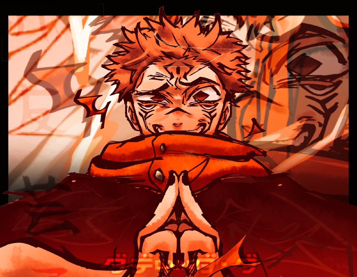 SUKUNA PIECE hell o sukuna fire arrow #jujutsukaisenfanart