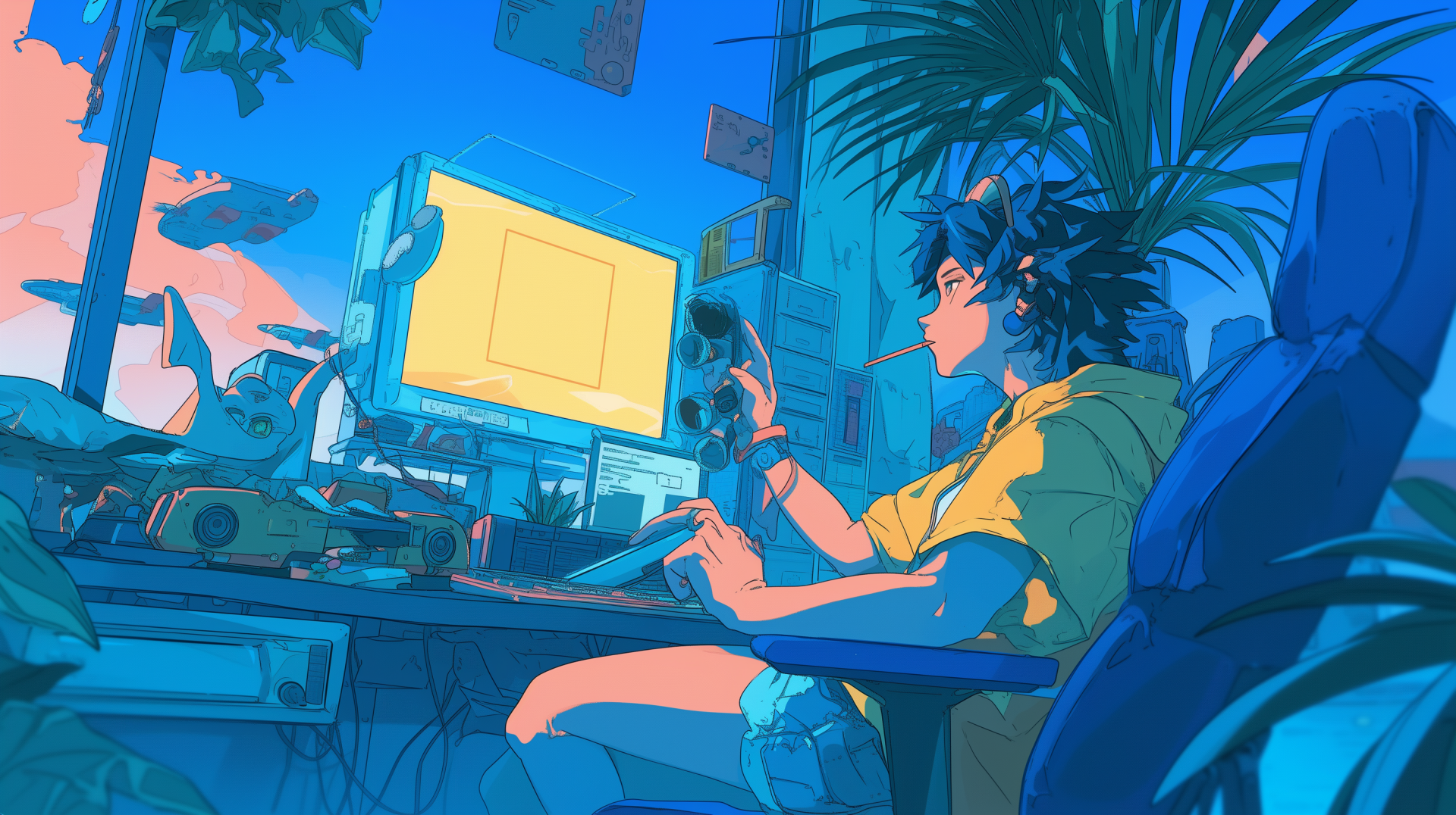 Lofi Vibes HD Wallpaper: Chill Study Session