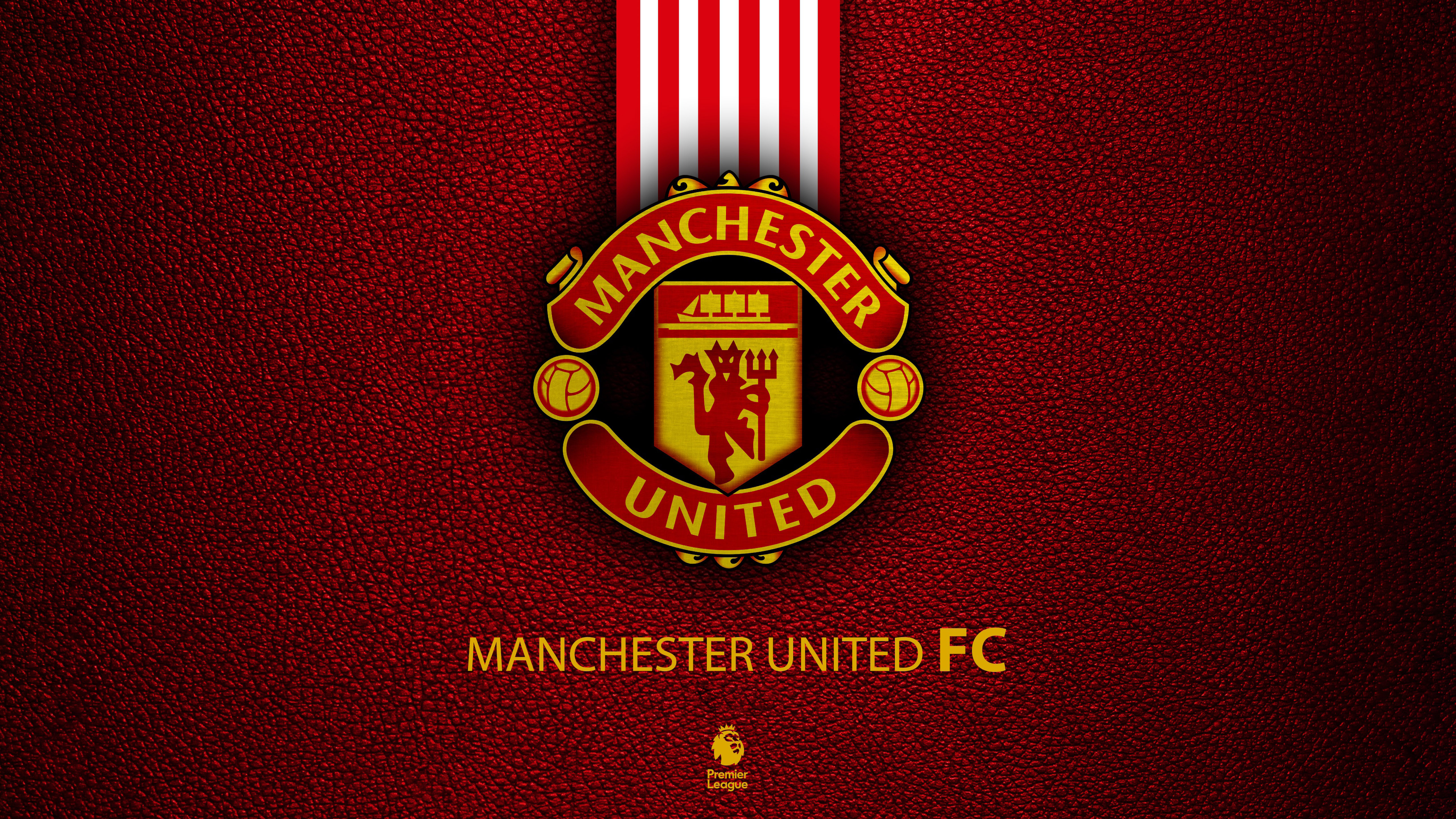 Manchester United Wallpaper 4K, Emblem, Football club, Logo