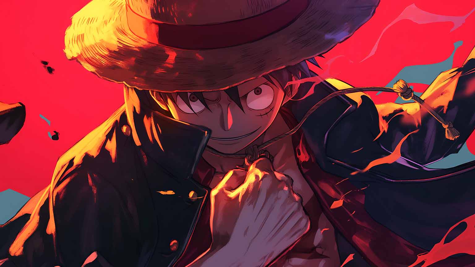 One Piece Luffy Fashionable Pirate Desktop Wallpaper 4K