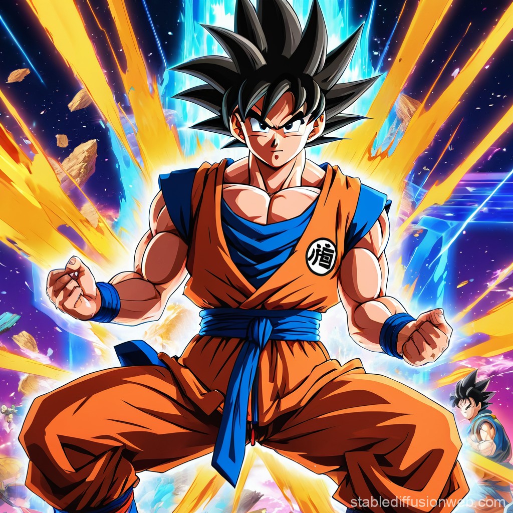 Goku playing on PS5. Stable Diffusion Online