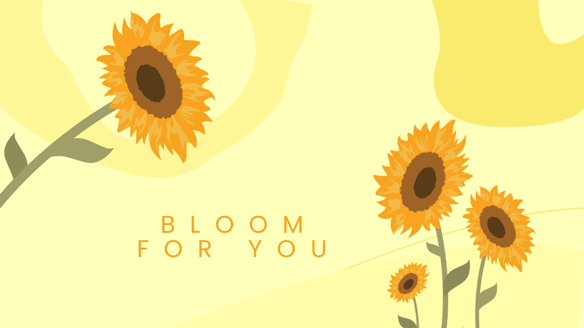 Free Sunflower Laptop Wallpaper to Edit Online
