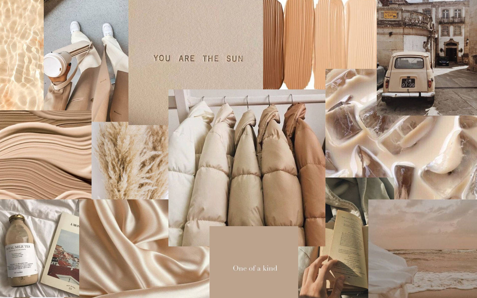 Neutral Aesthetic Desktop Wallpaper