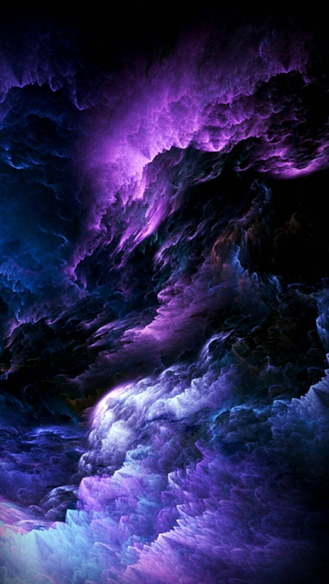 Download Purple And Black Aesthetic Thunderclouds Wallpaper