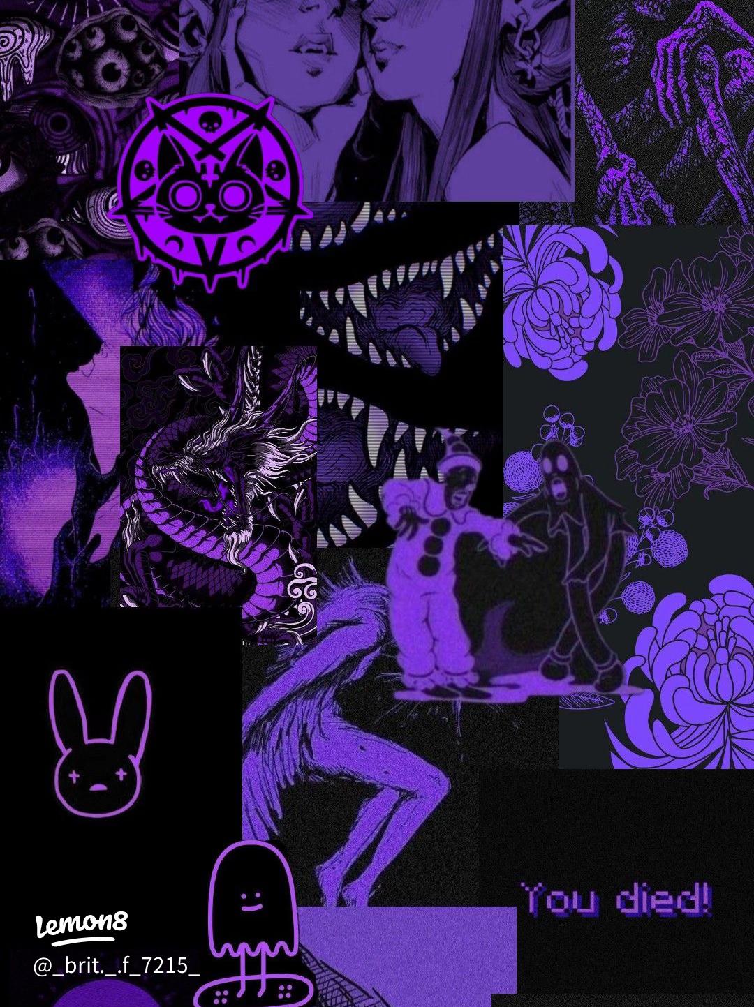 Stunning Black & Purple Aesthetic Wallpaper to Inspire You