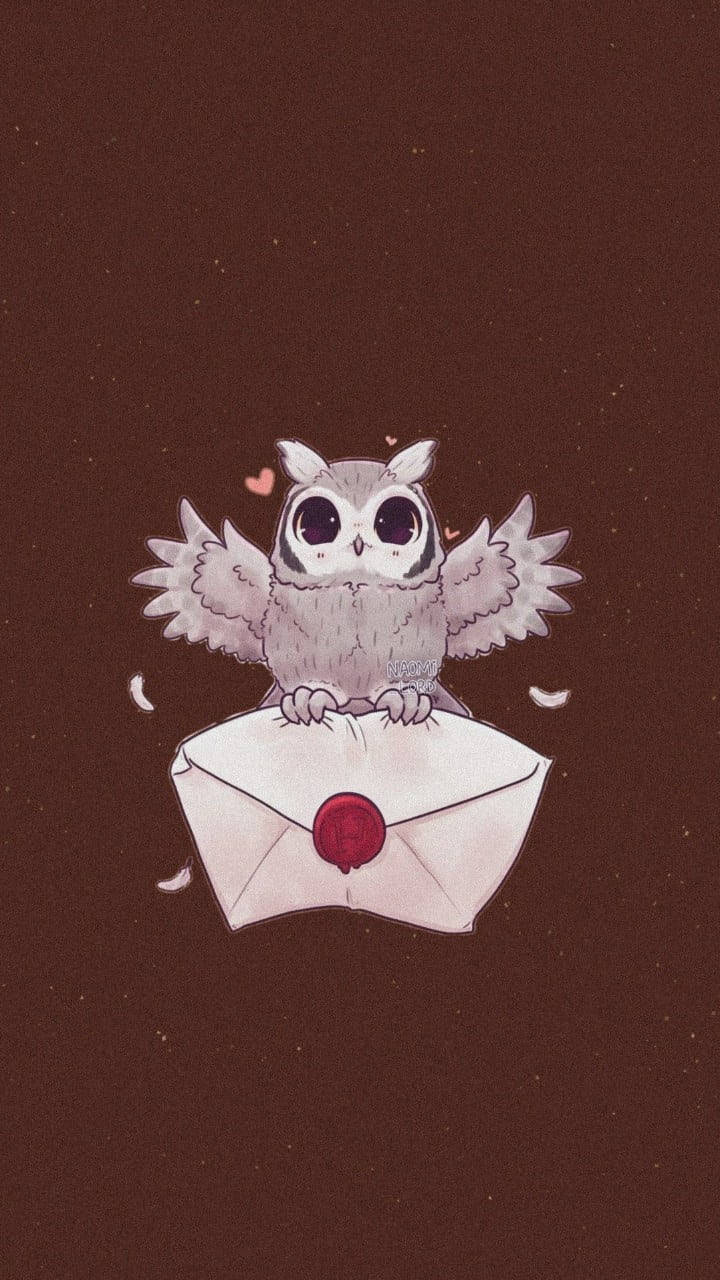 Download Cute Harry Potter Owl Letter Wallpaper