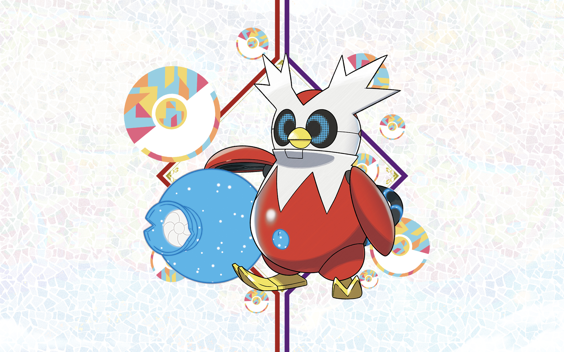 Pokémon Scarlet & Violet Iron Bundle Wallpaper with Monocle