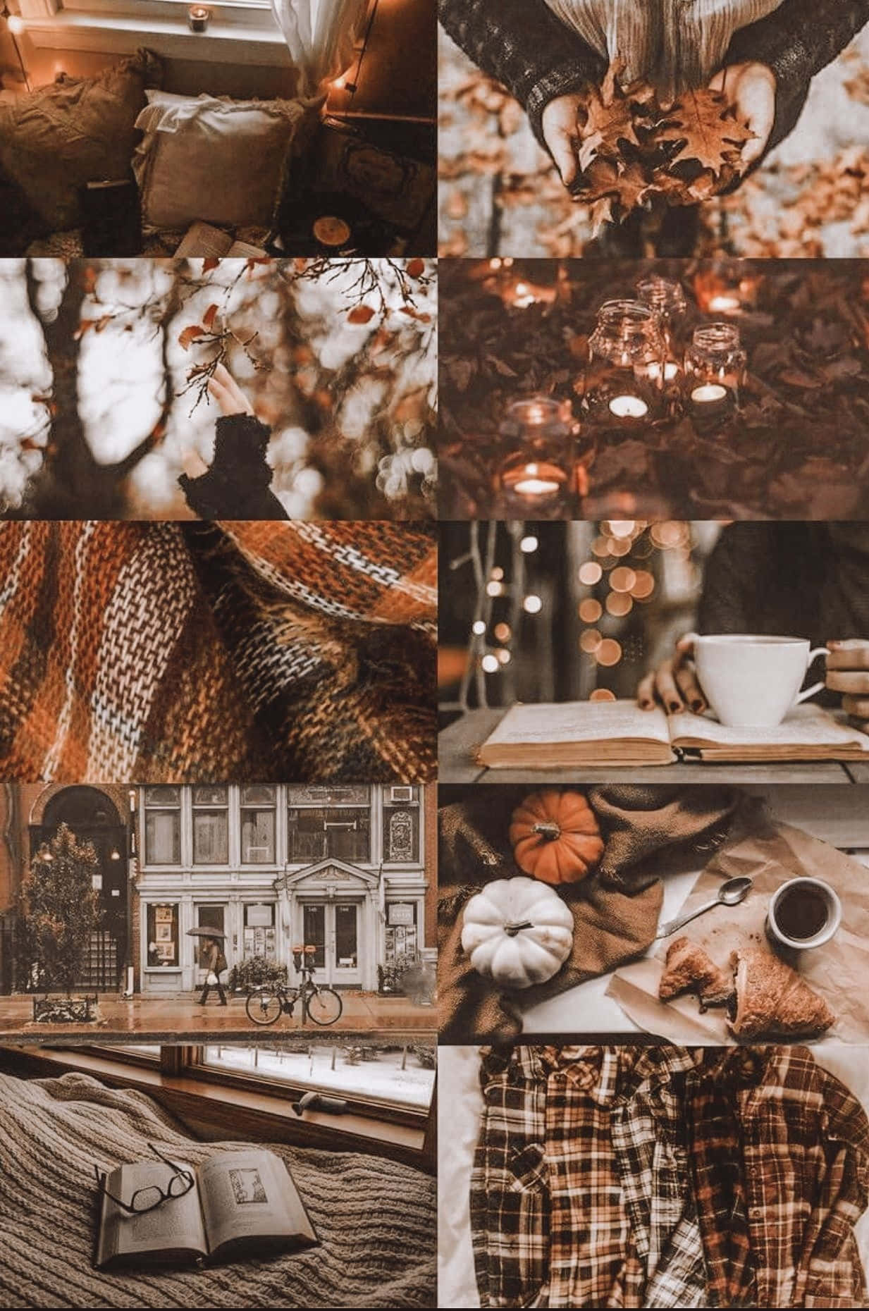 Download Autumn Cottagecore Aesthetic Collage Wallpaper