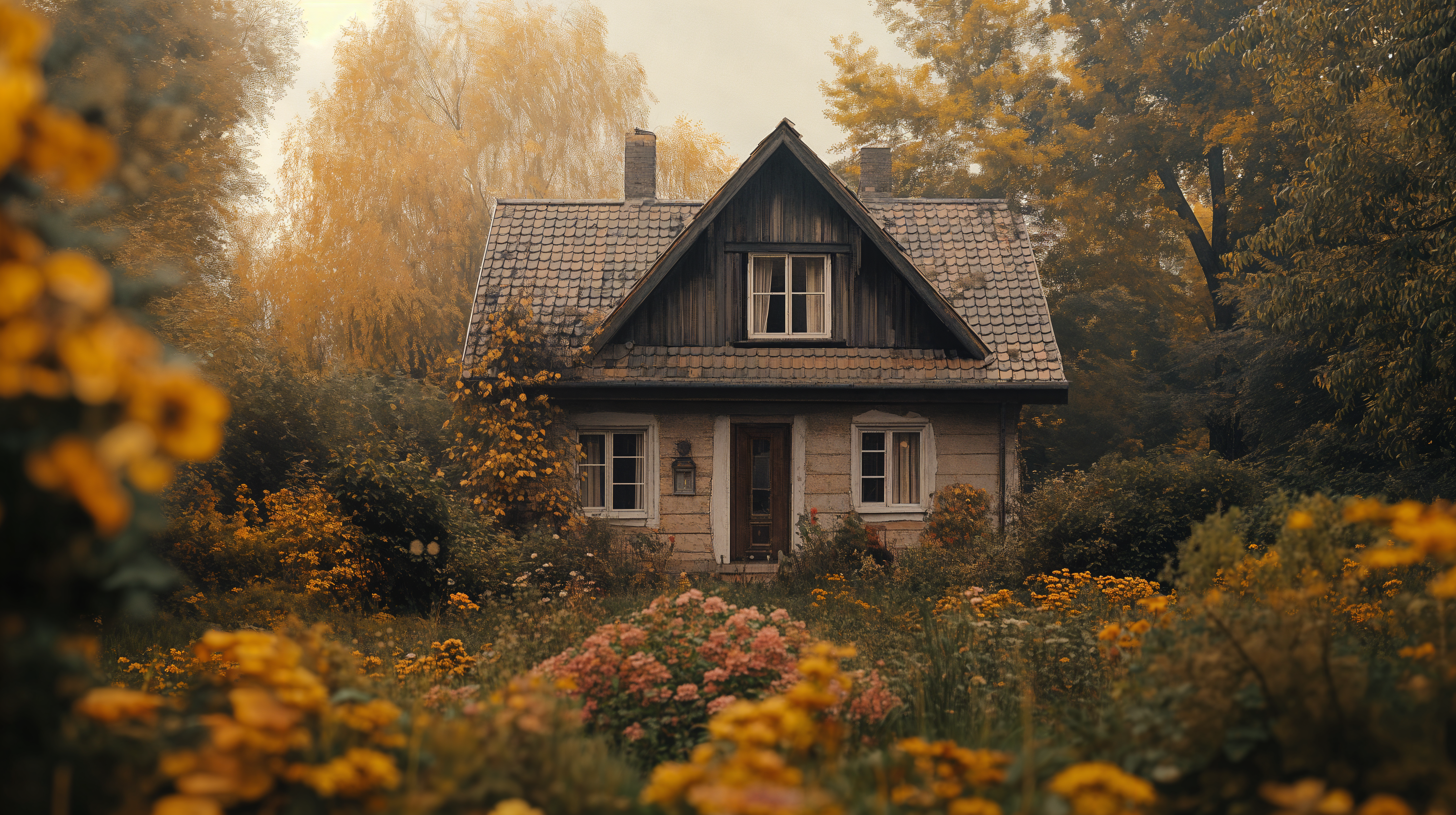 Charming Cottagecore Retreat Ultra HD Wallpaper