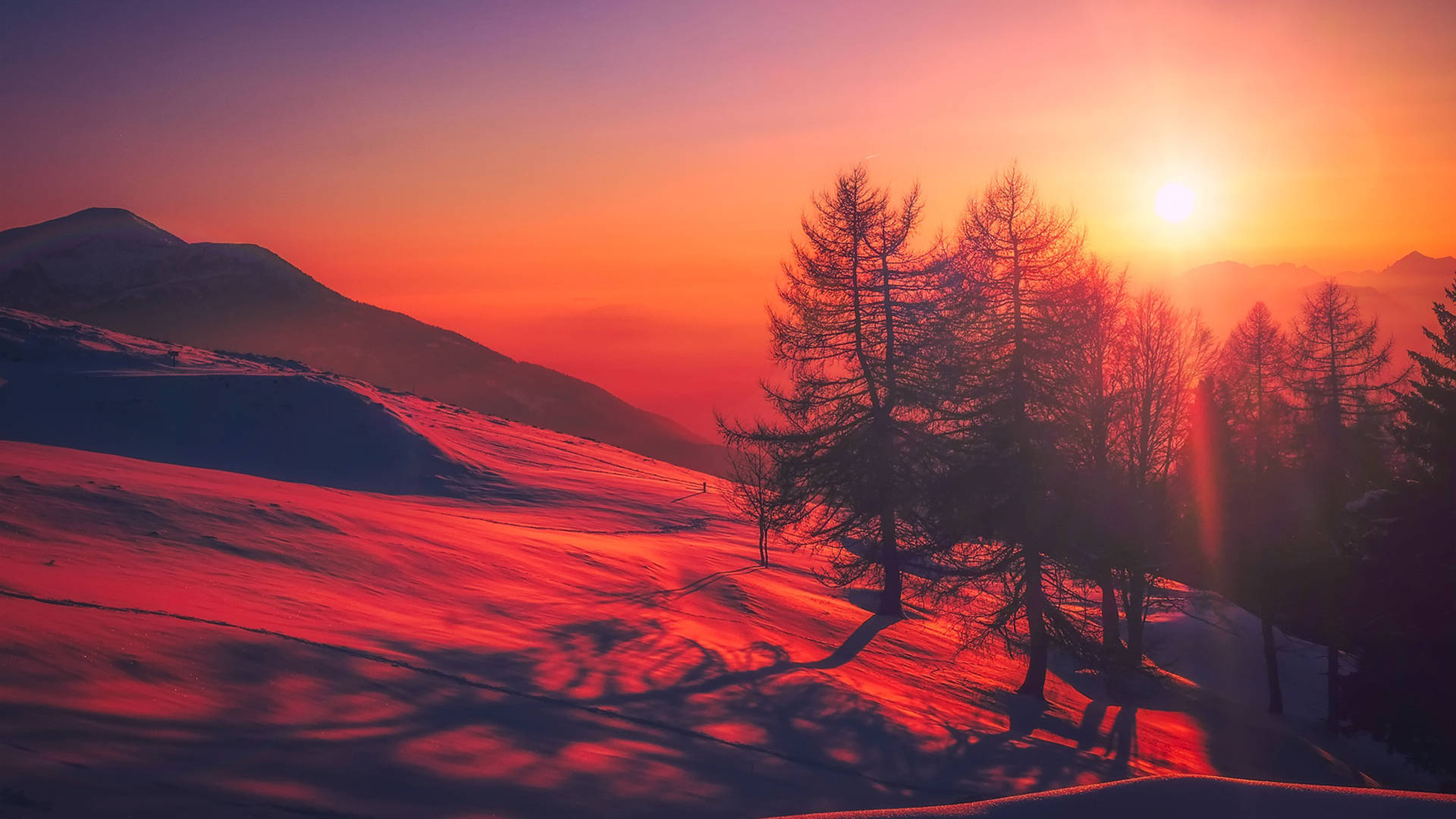 Download Sunset In Iceland Chromebook Background Background