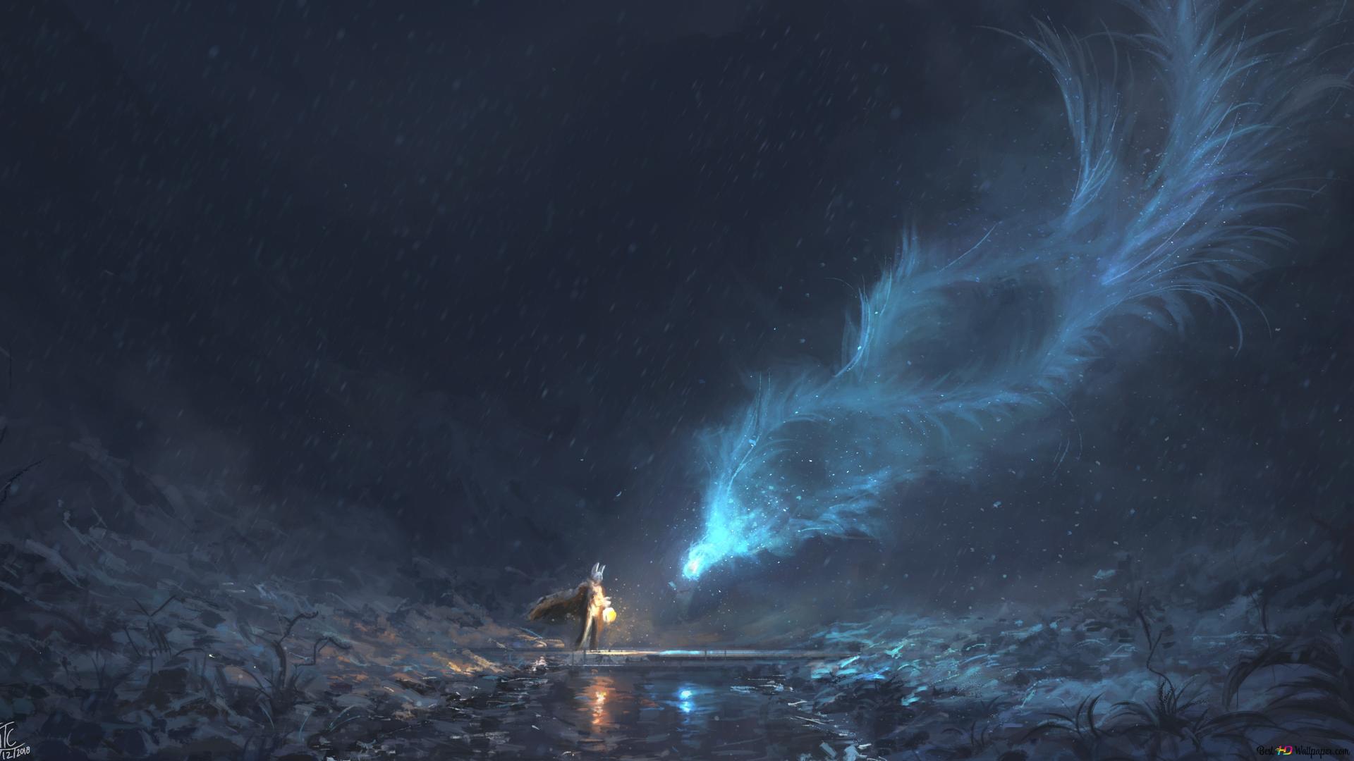Encounter With The Winter Spirit 2K wallpaper download